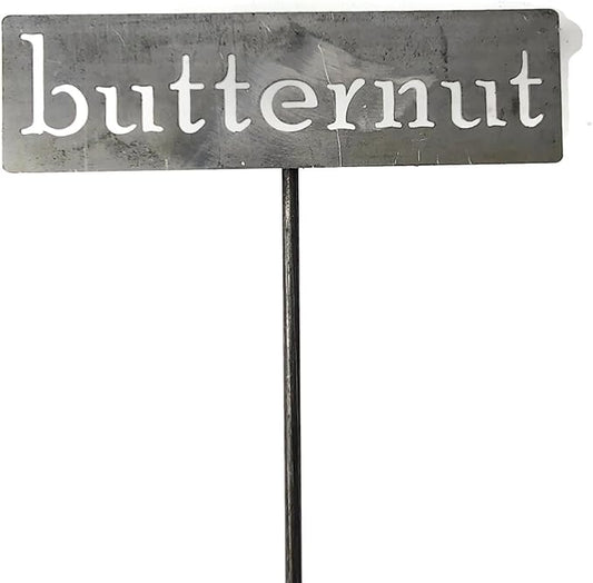 Classic Metal Garden Markers 19 Inches Tall (butternut, Raw, Unfinished Steel (will rust with time))