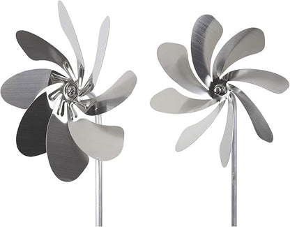 Retro Garden Spinner 360 Degree Rotation Metal Willdmill for Outdoor Yard Garden Sculptures Decoration