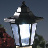Bits and Pieces - Solar Dog Lantern-Solar Powered Garden Lantern - Resin Dog Sculpture with LED Light (Boston Terrier) - 13.5" Tall