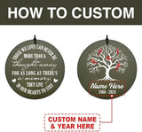 Personalized Sympathy Wind Chime, Deep Tone Custom Wind Chimes, in Memory for Loss of Loved Dad/Mom/Ones, Memorial Gifts, Decorative Wind Chimes Outdoor (Produced in USA)