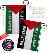 Palestine Lives Matter Flag Pole Set Bandera de Support Stand With Palestinians Decor Home Wall Hanging Garden Tapestry Home Door Poster Garden Stake Cemetery Grave Yard Sign Muslims Gifts Made In USA