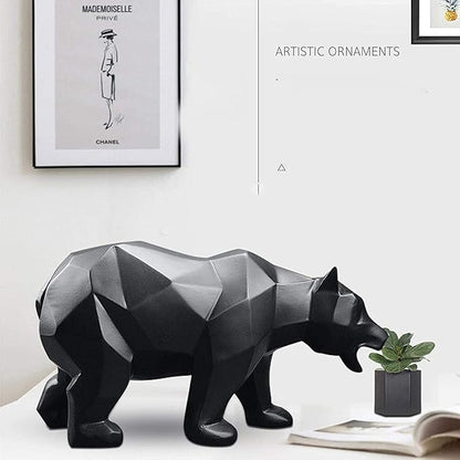 Garden Ornaments Decor Statue Outdoor,Abstract Unique Statue Sculpture Creative Outdoor Garden Courtyard Statue Decoration Ornament,Modern Abstract Sculpture Bear Resin Statue Animal