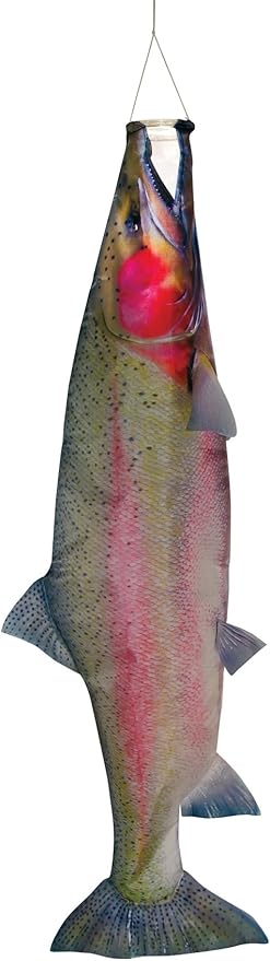 In the Breeze 4963 — Trout Fishsock, 36" - Hanging Outdoor Decoration