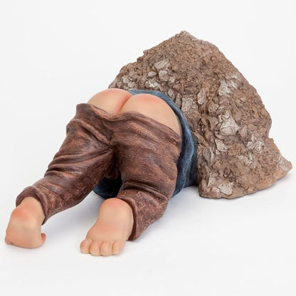 Bits and Pieces - Little Digger Funny Garden Statue - Made of Durable Polyresin - Makes Perfect Garden Sculpture