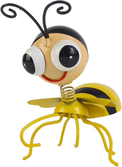 Hanging Animal Statue Outdoor Garden Statue Iron for Friends and Family Pot Decoration for Home Garden Patio, Bee