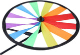 3D Animal on Bike DIY Windmill, Lawn Yard Garden Colorful Wind Spinner Decor (Duck)