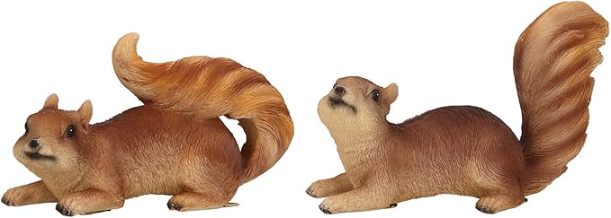 Jeanoko Animal Figurines, Resin Garden Statue, Exquisite Simulated Shape, Outdoor Decoration for Terrace, Backyards, Lawns, Patios