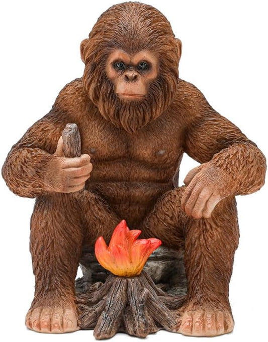 Bigfoot Statue Bigfoot Monster Fire Resin Figures 6.1 Inches, Sasquatch Gifts. Sasquatch Decor Indoor/Outdoor. Garden Decor Father's Day and Festival Gifts