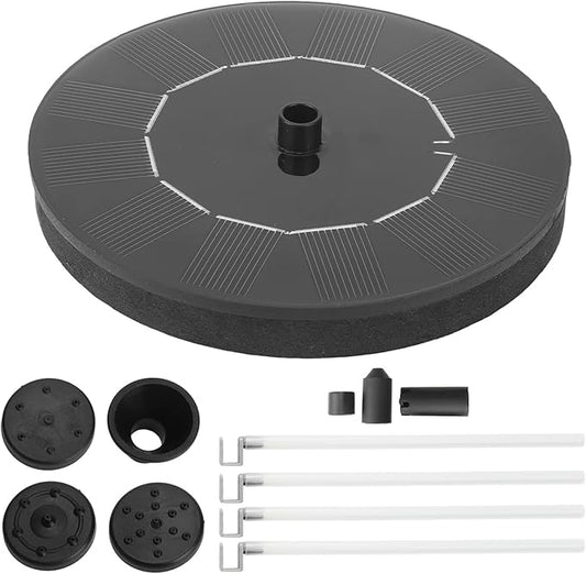 Solar Fountain Pump Water Spray Kit with 7 Nozzles for Bird Bath Garden