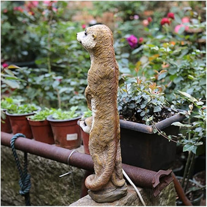 46CM Country Simulation Animal Statue Resin Crafts Art Sculpture Outdoor Garden Courtyard Decoration