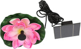 Solar Powered Lotus Fountain Pump Floating Water Feature 1.4W Solar Panel for Fish Pond Garden Patio Birdbath Enhances Aesthetics Increases Oxygen Promotes Wildlife Habitat