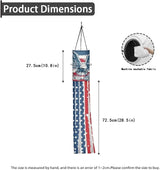 Jeiento 40 Inch American Flag with Eagle Windsock Flag 2 Pack 250 Years Anniversary Windsock Flags Banners for Home Yard Garden Outdoor Hanging Independence Day Decoration