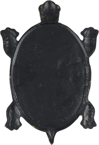 MDLUU Turtle Stepping Stone, Cast Iron Flagstone, Decorative Tortoise Stepping Stone for Garden Walkway, Flower Bed (Bronze)