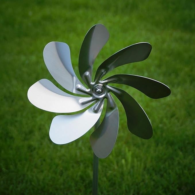 Retro Garden Spinner 360 Degree Rotation Metal Willdmill for Outdoor Yard Garden Sculptures Decoration