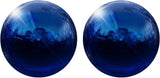 uxcell 2 Pcs Gazing Globe Decor Ball 3.5 Inch 90mm Reflective Garden Sphere Hollow Ball, Seamless Stainless Steel Gazing Ball, Smooth Mirror Globe for Garden Home Decor, Sapphire Blue