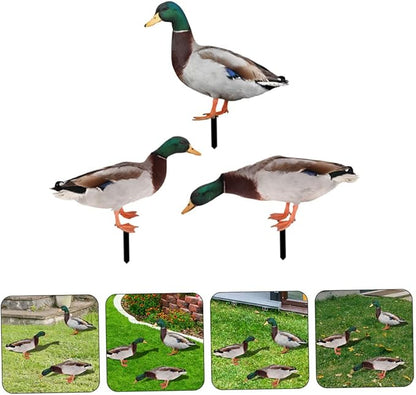 YARNOW 3pcs Acrylic Garden Stake Decor Charming Outdoor Lawn Insert Dusk Pattern for Vibrant Garden Art and Landscape Design