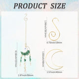 SUNNYCLUE 1 Box DIY 4 Sets Suncatcher Making Kits Sun Catchers Kit Moon Suncatchers Amethyst Kyanite Green Aventurine Opalite Chip Beads Hanging Sun Catcher for Windows Home Garden Party Wedding Decor