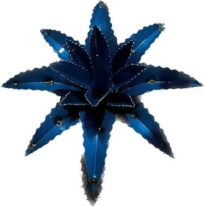 Mini Metal Agave - Garden Art (Blue)