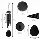 Personalized Pet Memorial Wind Chimes for Outside – Custom Sympathy Gift for Loss of Dog Cat Horse Bird- Laser Engraved with Your Pet's Photo & Name – in Loving Memory – Outdoor Garden Decor