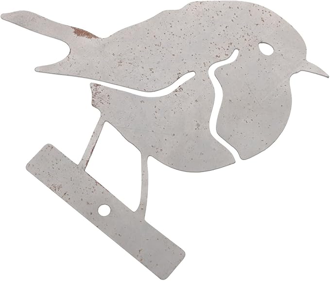 Abaodam Garden Decor Iron Ornament Outdoor Landscaping Ornament Rustic Bird Art
