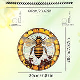 8 Inch Sun Catchers Indoor Window, Acrylic Rainbow Suncatcher Window Hanging Decoration for Living Room Bedroom Summer Home Balcony Ornaments Decoration (94 Bee)
