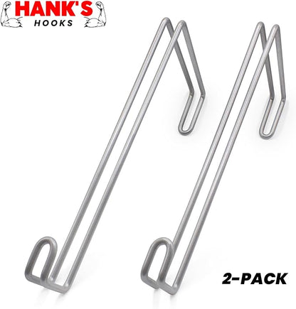 Over The Wall Heavy Duty Concrete Cinder Cement Block Wall Outdoor No Drill Fence Hooks Hangers - Extra Long Large Rafter Ladder Pool Equipment Pole Hangers for Planters Hoses Horse Tack Organization