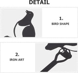 VANZACK Bird Garden Stake Decorative Iron Art Lawn Ornament for Outdoor Decor Beautiful Combinations for Patio and Weather-Resistant Design for Garden