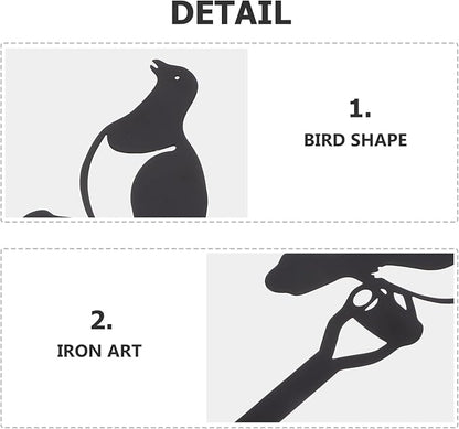 VANZACK Bird Garden Stake Decorative Iron Art Lawn Ornament for Outdoor Decor Beautiful Combinations for Patio and Weather-Resistant Design for Garden