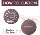 Wind Chimes Personalized, Metal Deep Tone Wind Chimes in Loving Memory, Custom Windchime for Loss of Loved Mom/Dad, Sympathy Memorial Gifts Outdoor 36inch (Produced in USA)