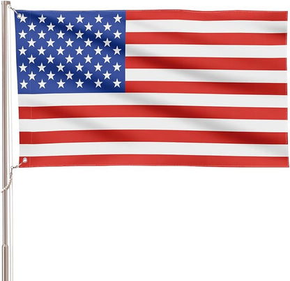 AVOIN colorlife Stars and Stripes US American Flag 3x5 FT Both Sides for Outside, 4th of July Patriotic Memorial Day Large House Flag Yard Outdoor Decoration