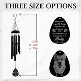 Personalized Pet Memorial Wind Chimes for Outside – Custom Sympathy Gift for Loss of Dog Cat Horse Bird- Laser Engraved with Your Pet's Photo & Name – in Loving Memory – Outdoor Garden Decor