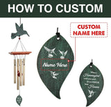 ASTARIN Memorial Custom Wind Chimes for Loss of Loved One, Wind Chimes for Patio Yard Decor, 24'' (Condolences-1)