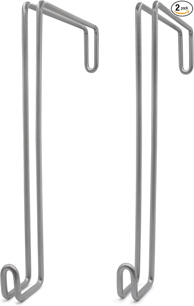 Over The Wall Heavy Duty Concrete Cinder Cement Block Wall Outdoor No Drill Fence Hooks Hangers - Extra Long Large Rafter Ladder Pool Equipment Pole Hangers for Planters Hoses Horse Tack Organization