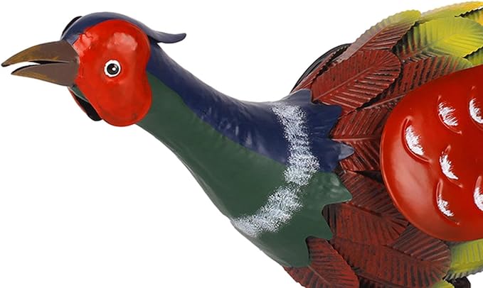 Colorful Metal Pheasant Garden Statue Decor Lawn Ornament Outdoor