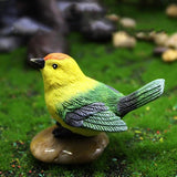 MAOMIA Miniature Bird Decorative Figurines 3 Pcs Mini Bird Figures Animal Model Toys Fairy Garden Decoration Plant Flower Pots Ornaments