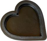AUTUMN Plain Heart Stepping Stone Mold for Concrete Cement - DIY Walkway Stones for Garden Decor
