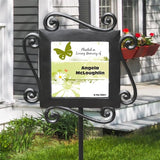 GiftsForYouNow Personalized Planted in Loving Memory Garden Stake, 28 x 8.5 Inches Butterfly