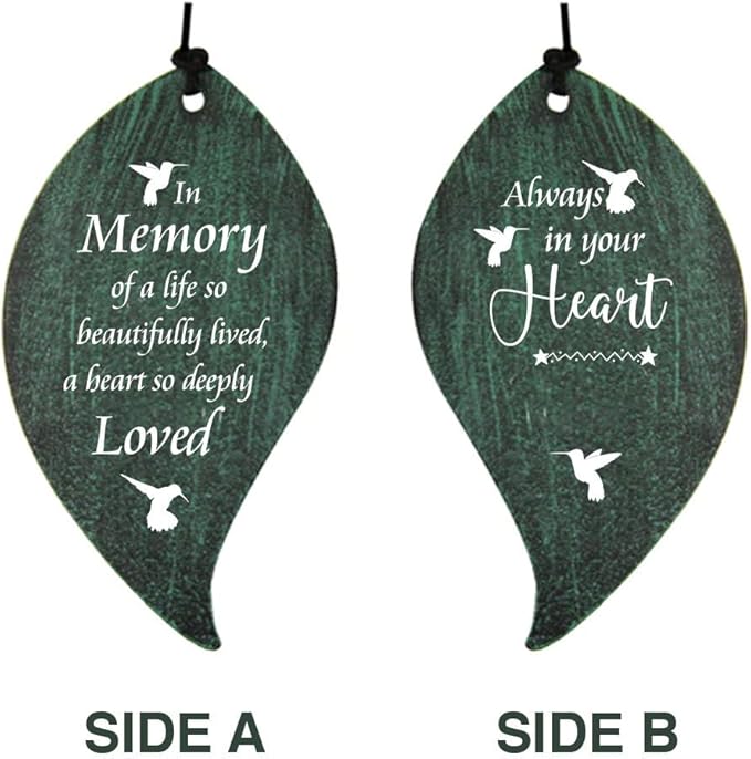 ASTARIN Memorial Custom Wind Chimes for Loss of Loved One, Wind Chimes for Patio Yard Decor, 24'' (Condolences-3)