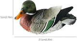 Garden Statues Pond Floating Duck Sculpture Creative Resin Duck Statue Realistic Duck Decoy for Fish Tank Garden Animal Cute Outdoor Yard Ornaments Decor