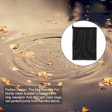EQINI 2 Pack Pump Barrier Bag, 12.2"*15.9" with Drawstring Pond Mesh Pump Filter Bag for Pond biofilters Aquarium Filtration and Outdoor Swimming Pool Black Media Bags
