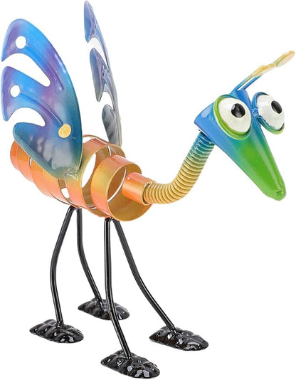 Yosoo Health Gear Metal Garden Grasshopper Decor Handcrafted Yard Art Outside Decoration Lawn Ornament Outdoor Model Large Cute Snails for Ornaments Patio Decorations Hanging Wall Statues