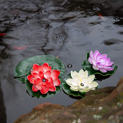Beckett Corporation Solar Lily Lights for Pond