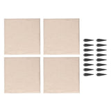 Keenso Unique Textured Stepping Stones, Weatherproof Garden Decoration for Outdoor Walkways (Beige)