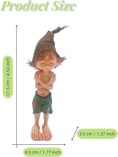 Elf Figurine Poor Pixie Statue – for Home Garden Patio Lawn Decor, Outdoor Elves Fairy Garden Bedroom Learning Room Decorations Friend Gift
