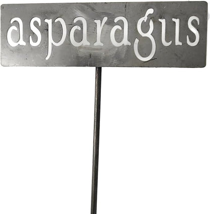 Classic Metal Garden Markers 19 Inches Tall (asparagus, Raw, Unfinished Steel (will rust with time))