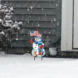 Briarwood Lane American Snowman Metal Art