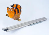 Ceramic Decoration for Garden and Yard | Outdoor Ornament with Stake | Happy Cat | GKW11