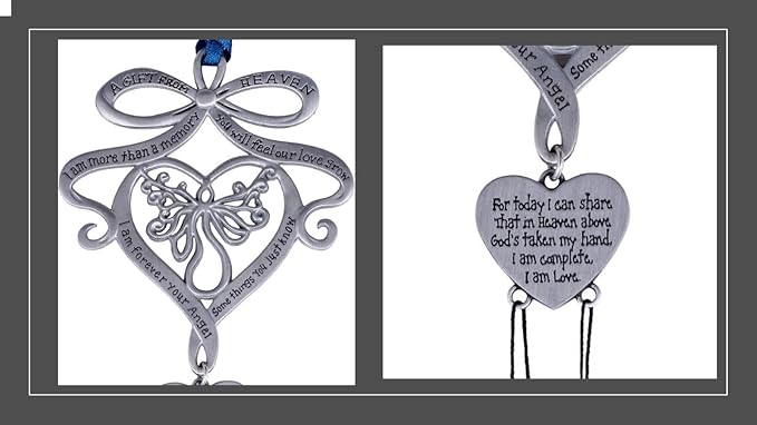 A Gift from Heaven Windchime Reminds us of a Loved One Passed- Every Breeze Reminds us of Spouses,Parents, Children, Pets Who Have Passed & This Chime is Their Way of Hugging Us from Beyond 8X 2 x 5