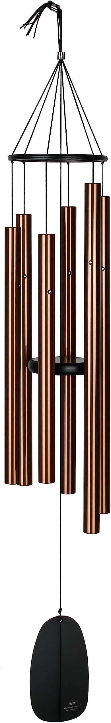 Woodstock Wind Chimes for Outside, Outdoor Decor for your Patio and Front Porch, Garden Decor, (54") Bells of Paradise Deep Toned Wind Chime, Bronze (BPBR54)