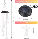 Gifts for Women Mom Grandma, Gardening Birthday Gifts for Mothers Day, Angel Solar Wind Chimes for Outside, Wind Chimes Outdoor Waterproof, Solar Lights Outdoor Decorative for Garden Patio Yard